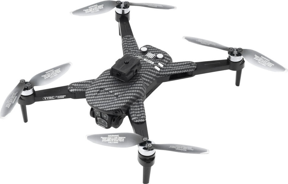 LEAN Toys 23104 Dron Y329 s HD WiFi kamerou, LED, čierny karbón