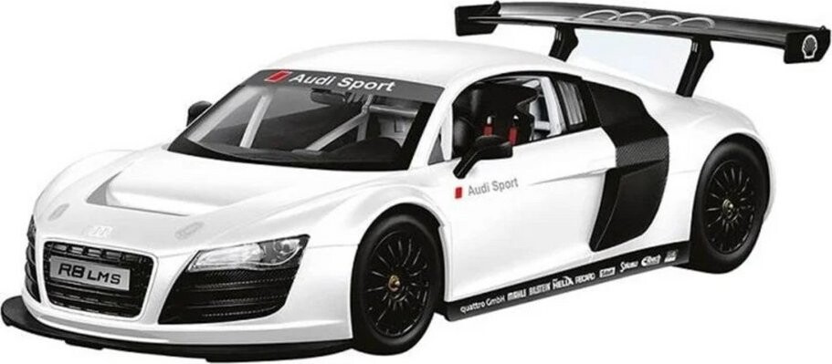 Rastar 20605 Sportovní autíčko Audi R8 na dálkové ovládání RC 1:18, bílé