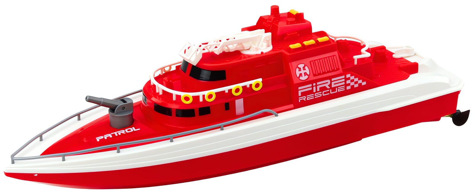 LEAN Toys 22945 Motorový člun na dálkové ovládání RC 1:25, červený