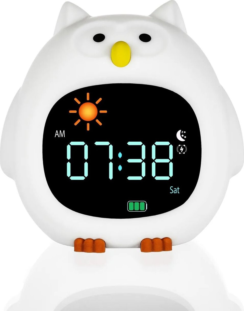 Zopa – Budík s nočným svetlom a hudbou Owl