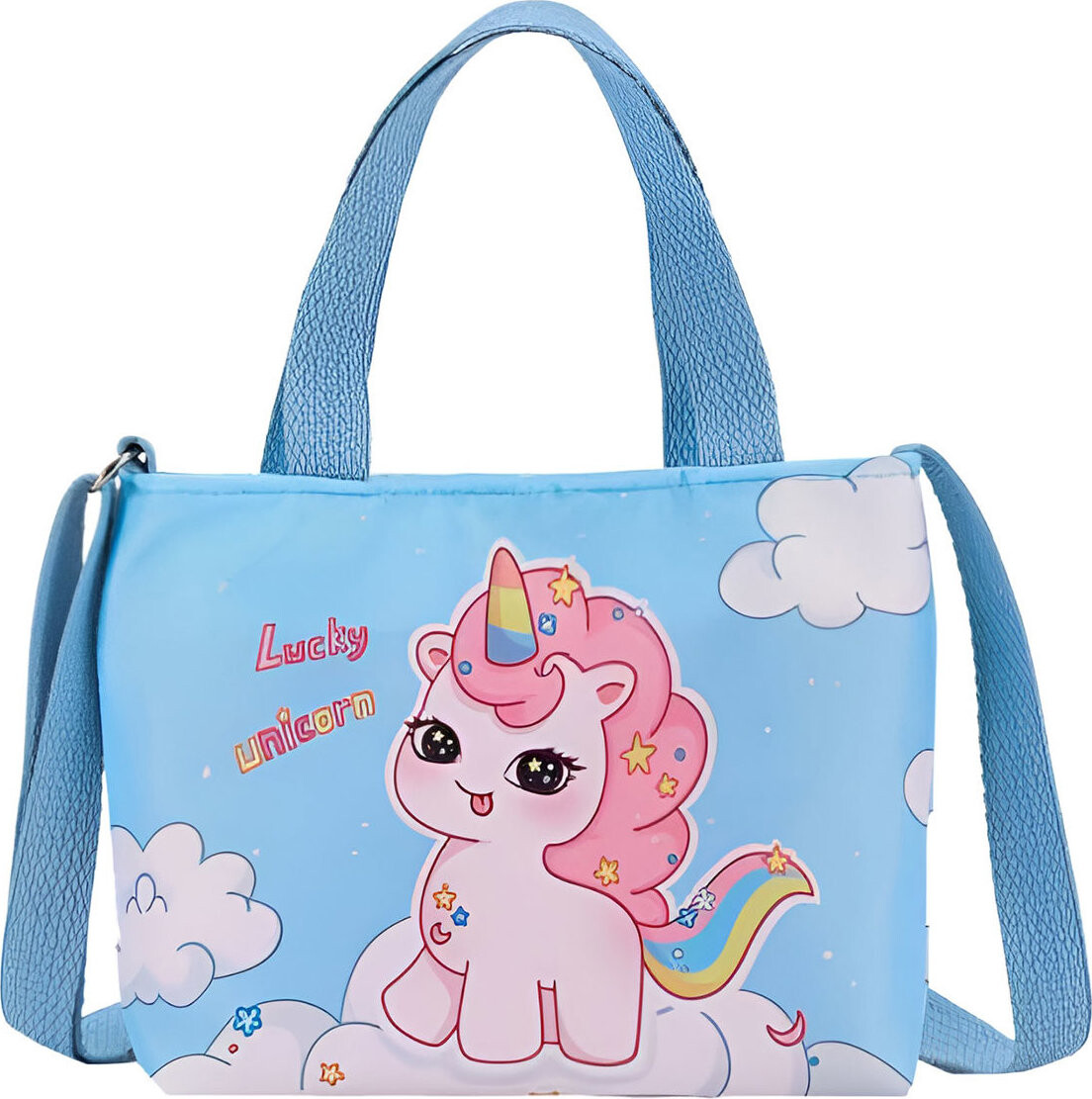 Unicorn Dívčí kabelka tyrkysová - Lucky Unicorn