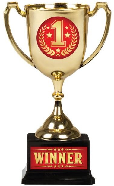 Guirca Dekorace vítězný pohár 18 cm