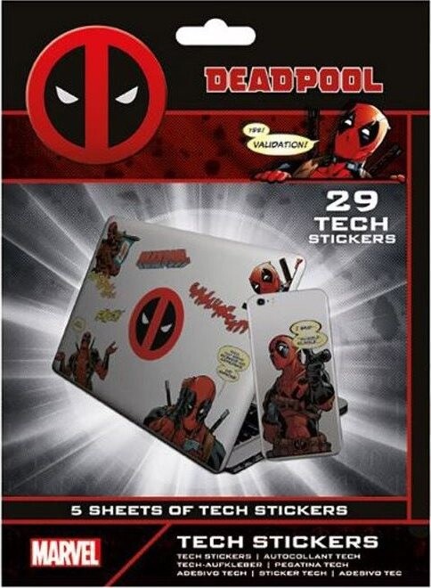 Marvel – Deadpool Merc With A Mouth – samolepky na elektroniku (35 ks)
