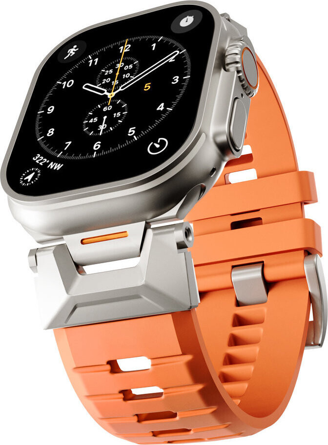Epico FKM Rubber Pro Apple Watch SE 44 mm/Series 1 – 9 42/44/45 mm, 10 – 11 46 mm/Ultra 49 mm, oranž