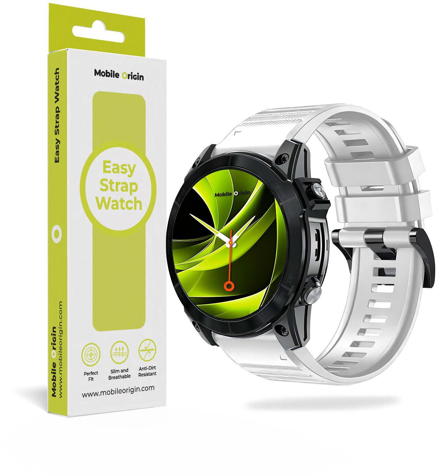 Mobile Origin Easy Strap Silicone 22 mm QuickFit White