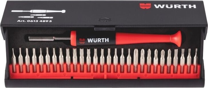 WÜRTH Sada šroubováků a bitů pro jemnou montáž 29 ks