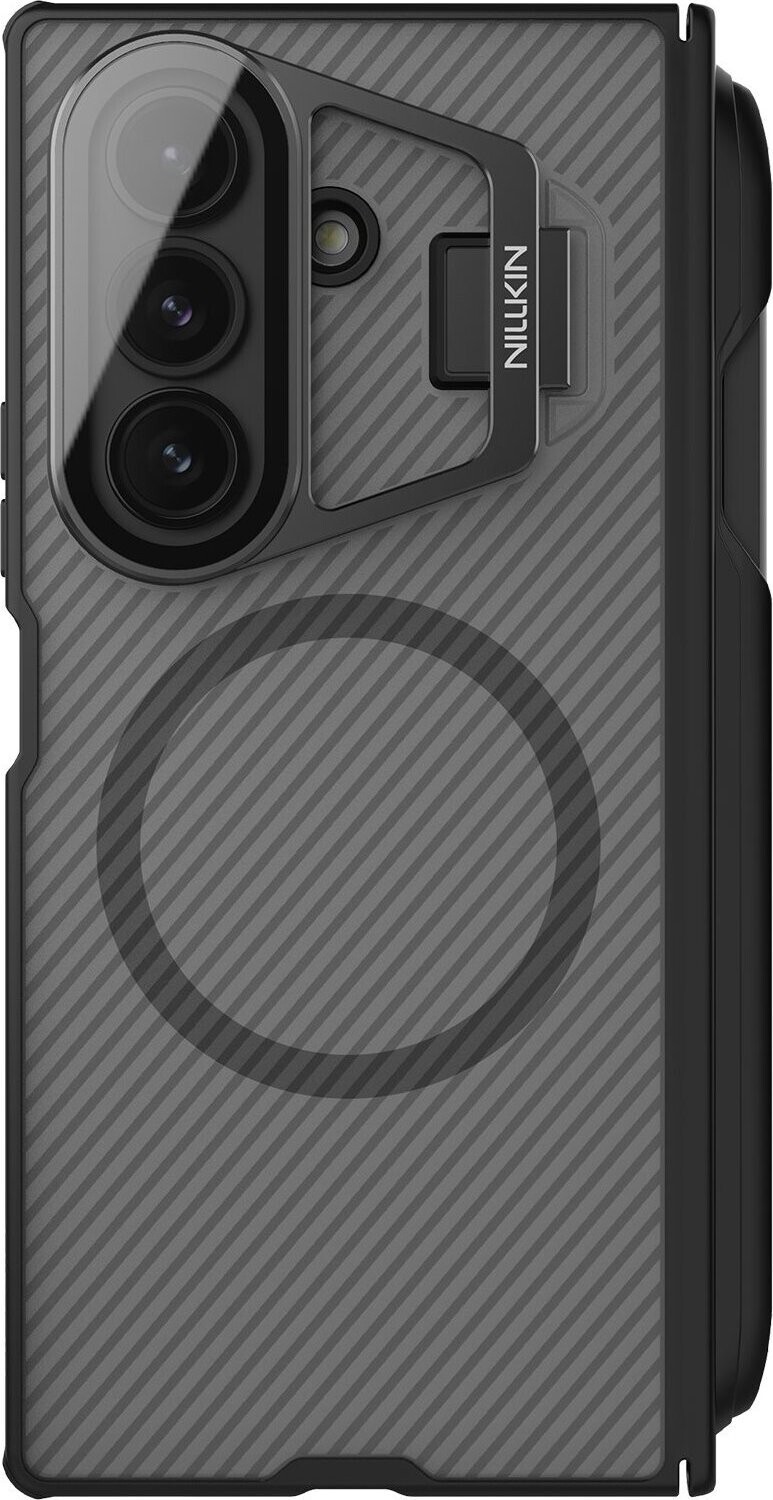 Nillkin CamShield Prop Magnetic Pen Slot Zadný Kryt pre Samsung Galaxy Z Fold 7 Transparent Black