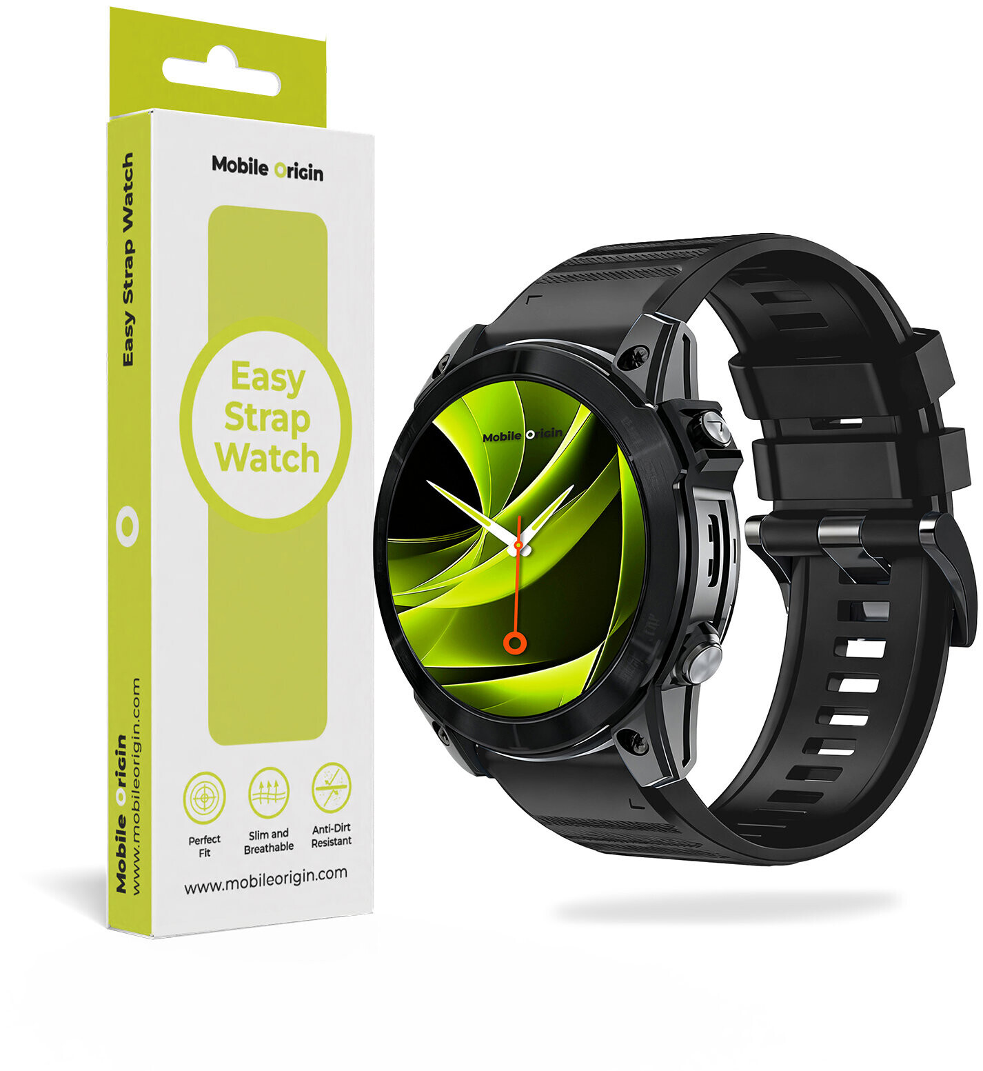 Mobile Origin Easy Strap Silicone 26 mm QuickFit Black