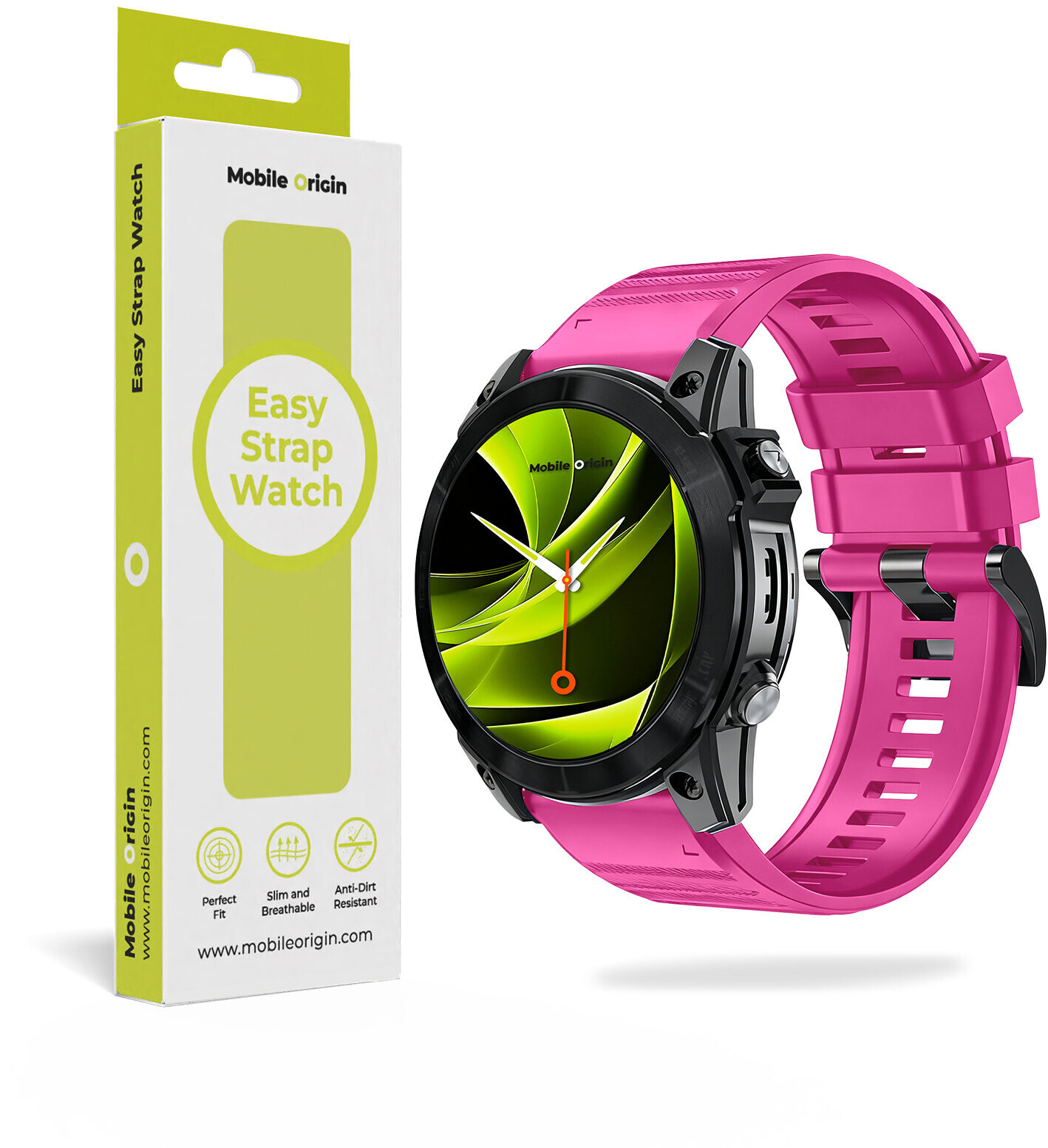 Mobile Origin Easy Strap Silicone 20 mm QuickFit Pink