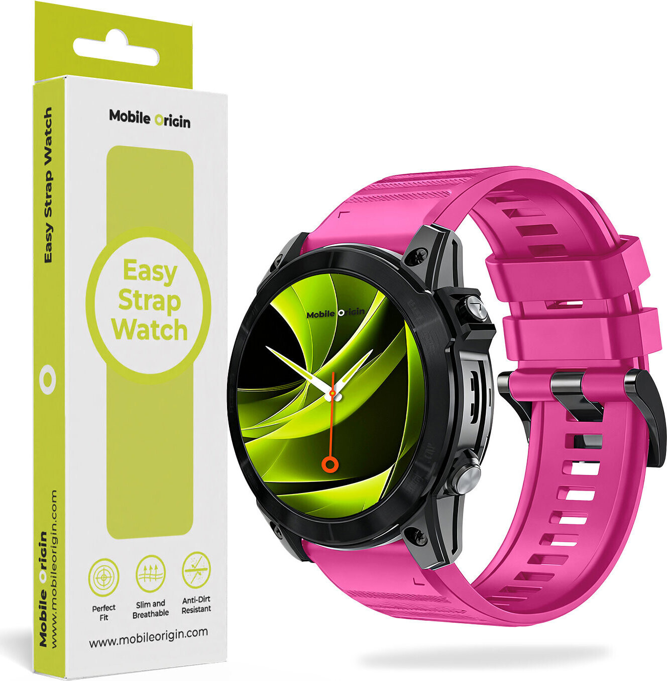 Mobile Origin Easy Strap Silicone 22 mm QuickFit Pink