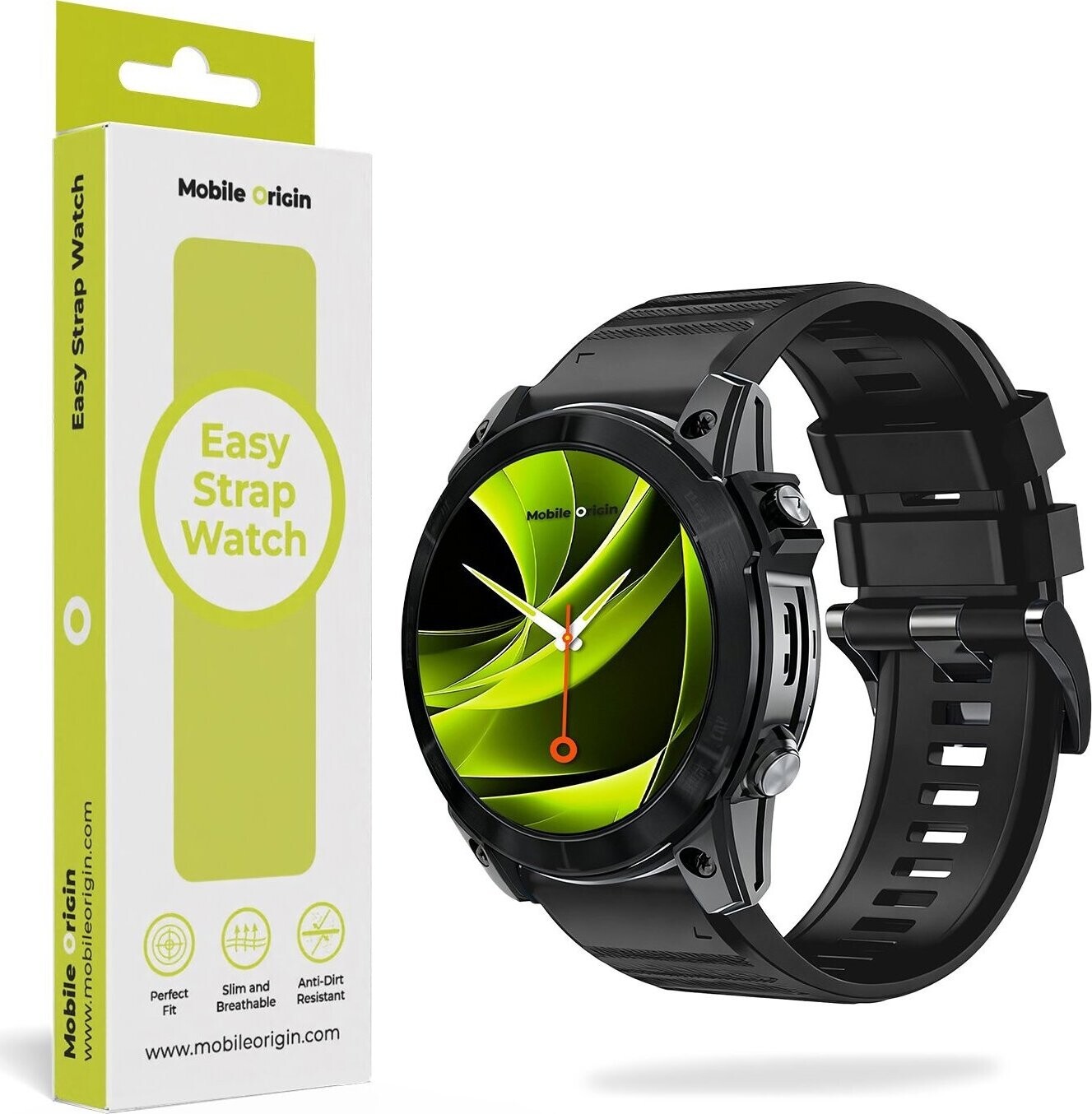 Mobile Origin Easy Strap Silicone 20 mm QuickFit Black