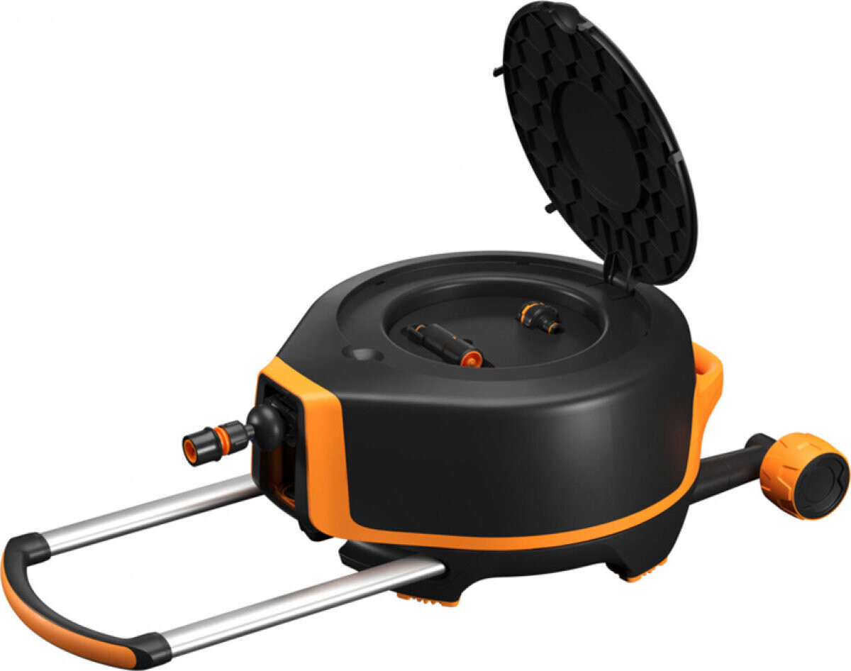 FISKARS Automatický bubon XL s kolieskami a držadlom 13 mm (1/2