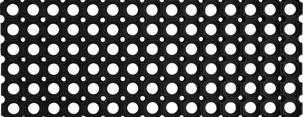 DuraHome Rohož gumová Ghat, 30 × 100 × 2,2 cm, černá