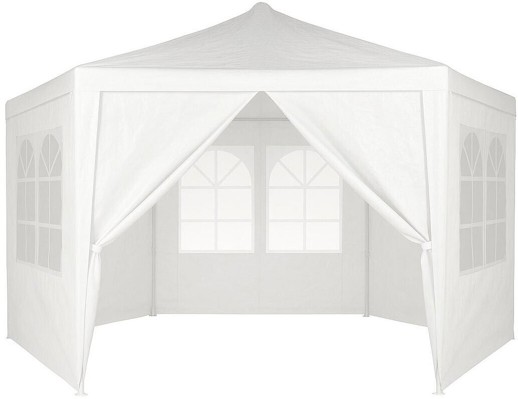 MultiGarden PAW-2X2X2 Zahradní altán skládací 2 × 2 × 2 m + 6 bočních stěn, bílý