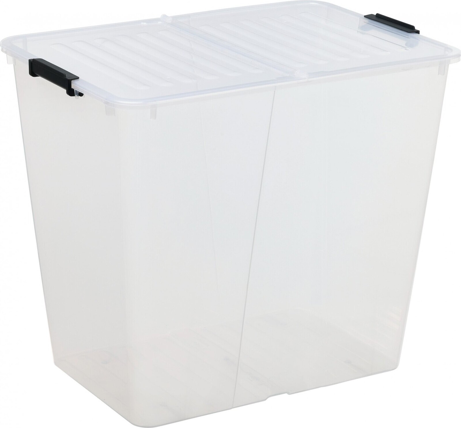 Siguro Fold Box so skladacím vekom 80 l, 56,7 × 39,6 × 48 cm, transparentný