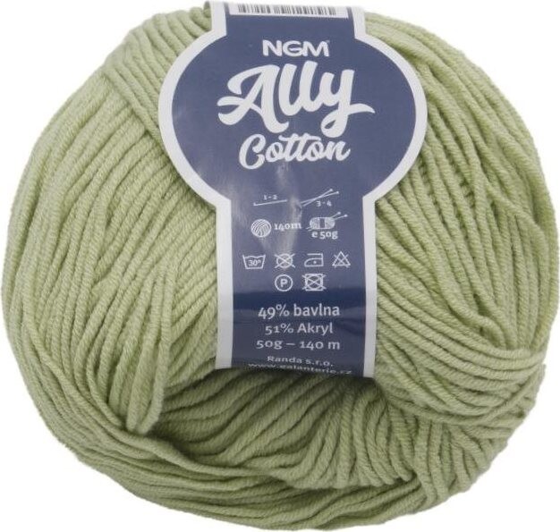 Ally cotton 50 g – 019 svetlo zelená