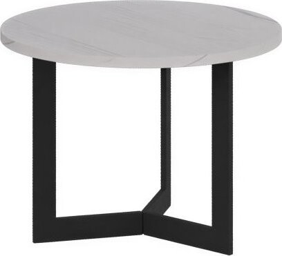 Matis Klubový stôl Saturn FI50 biely mramor
