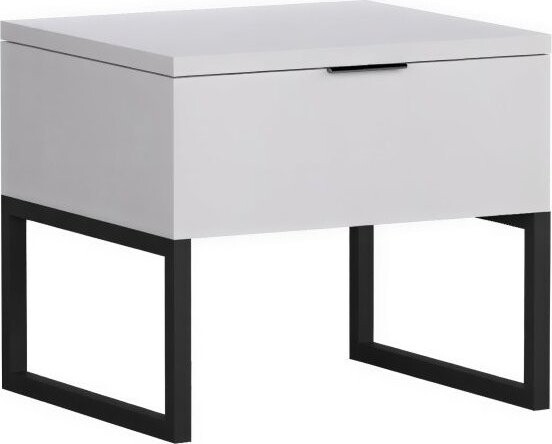 Matis Nočný stolík, bielo/čierny