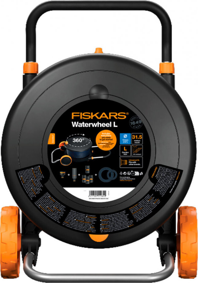 FISKARS Vozík s bubnom a hadicou L 13 mm (1/2