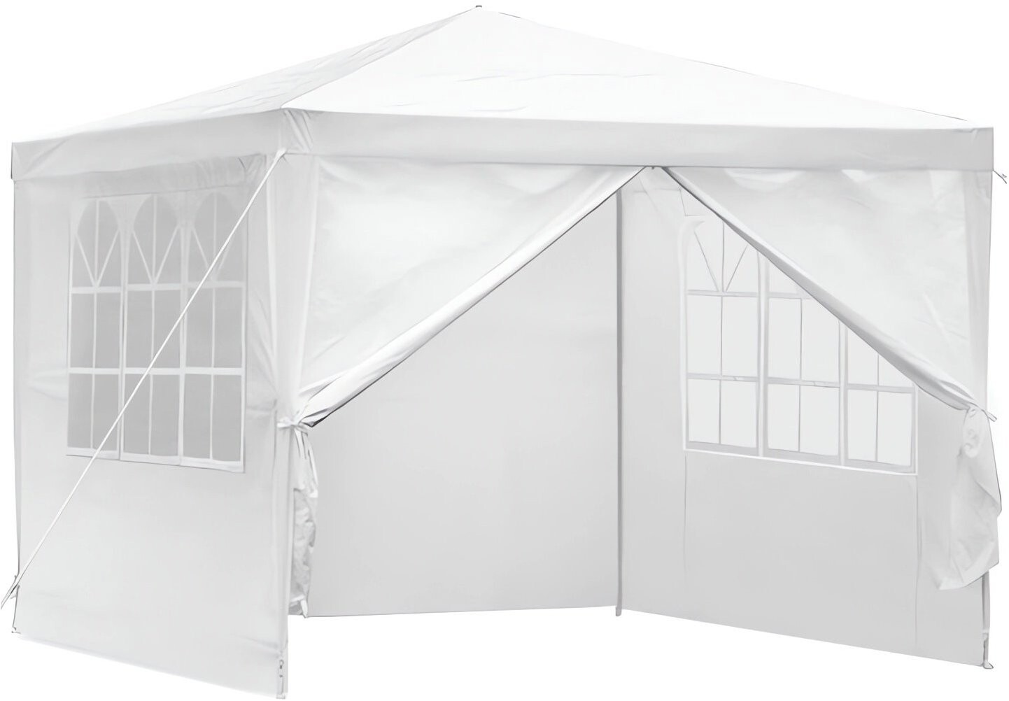 MultiGarden PAW 3X3 Zahradní altán skládací, 3 × 3 m, 4 stěny, bílý