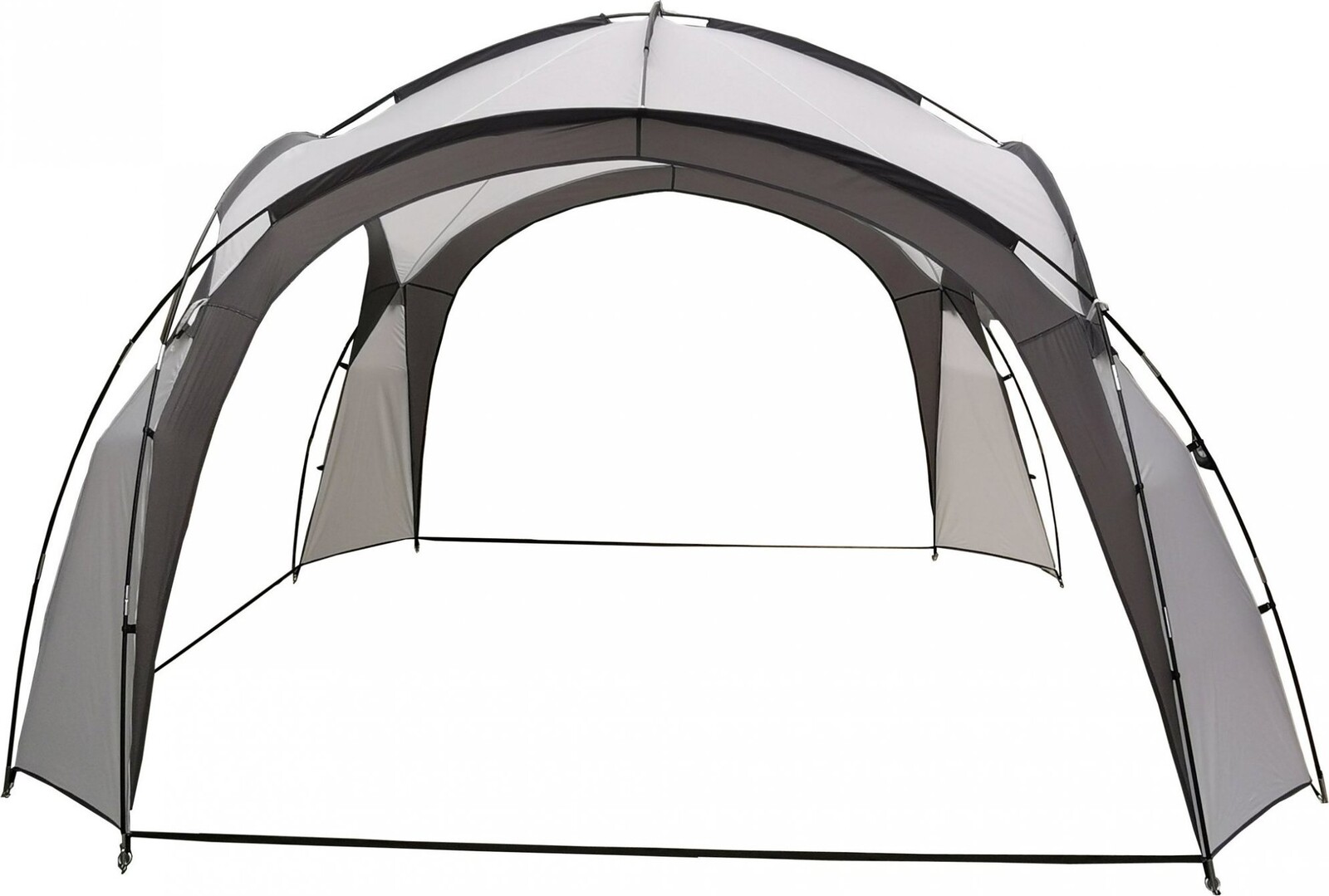 MultiGarden ST-001 Zahradní altán se sklolaminátovou konstrukcí, 3,5 × 3,5 m, šedý