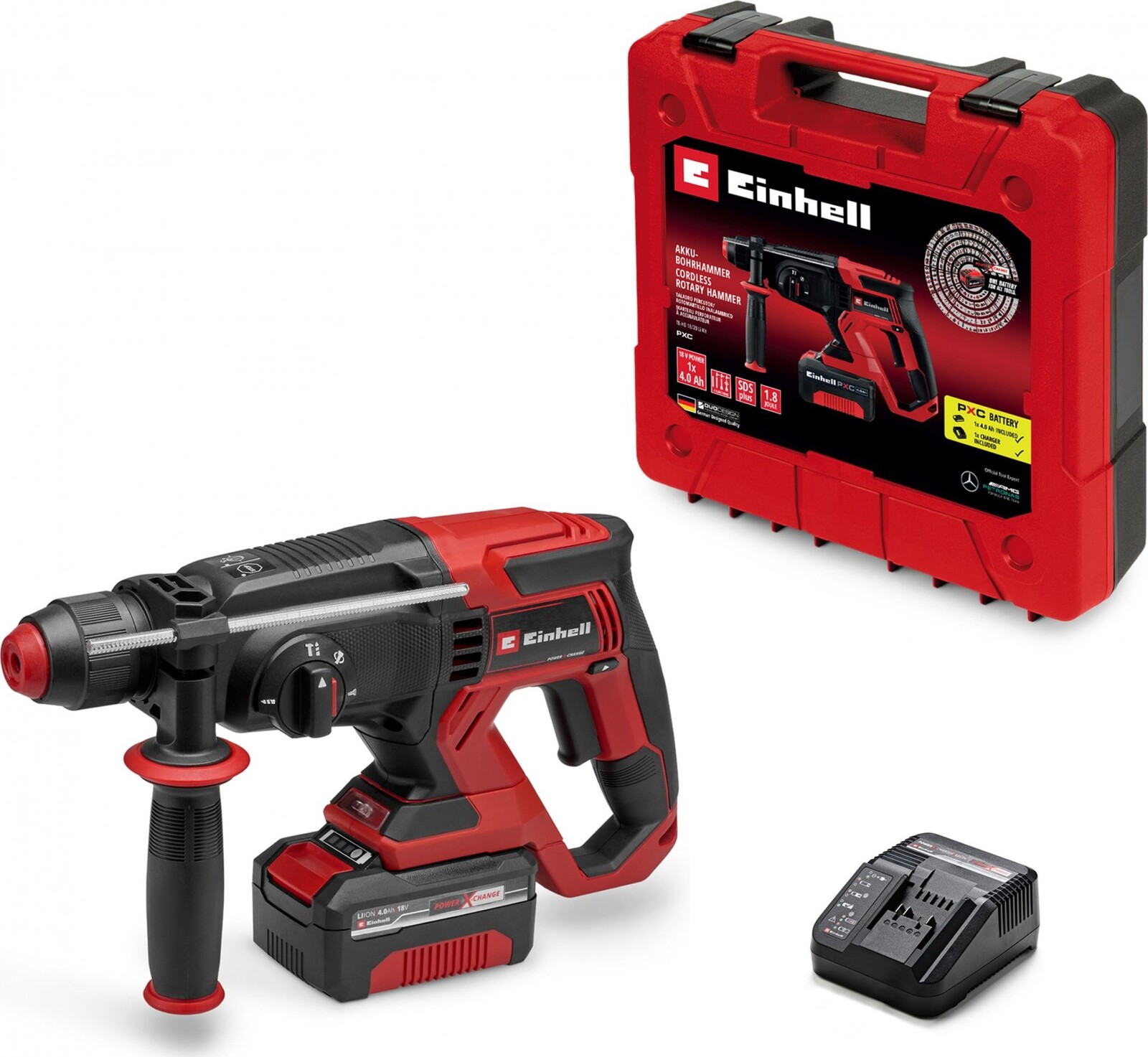 EINHELL Vŕtacie kladivo AKU TE-HD 18/20 Li (1× 4,0 Ah), 4514299