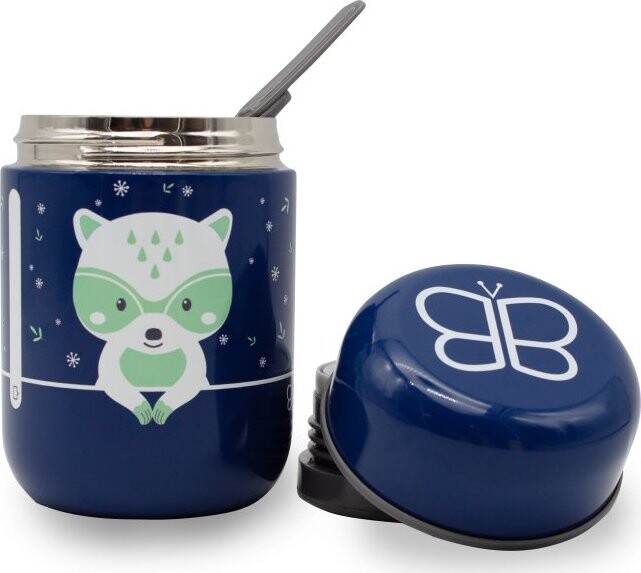 Bblüv Termobox se lžičkou Foöd Blue Racoon