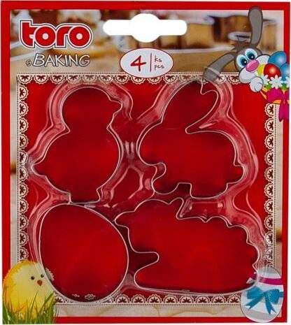TORO Veľkonočné vykrajovadlá 4 ks ovca, kurča, králik, vajce