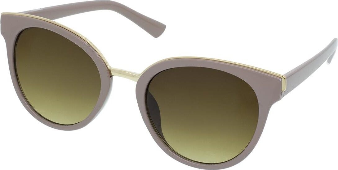 OEM Dámske slnečné okuliare, oválne, Dolores, béžový rám, hnedé sklá