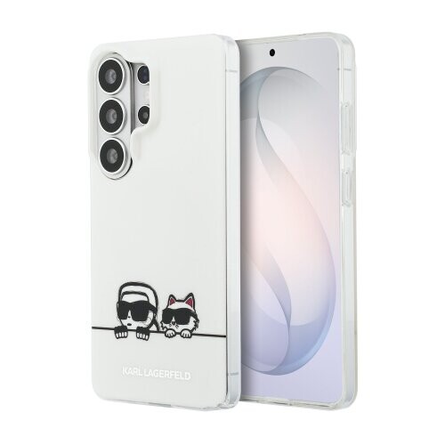 Karl Lagerfeld IML K&CH Peekaboo Logo Magnetic Zadní Kryt pro Samsung Galaxy S26 Ultra White