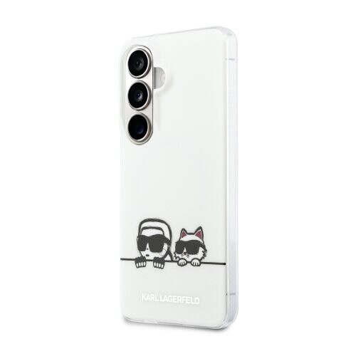Karl Lagerfeld IML K&CH Peekaboo Logo Magnetic Zadní Kryt pro Samsung Galaxy S26+ White
