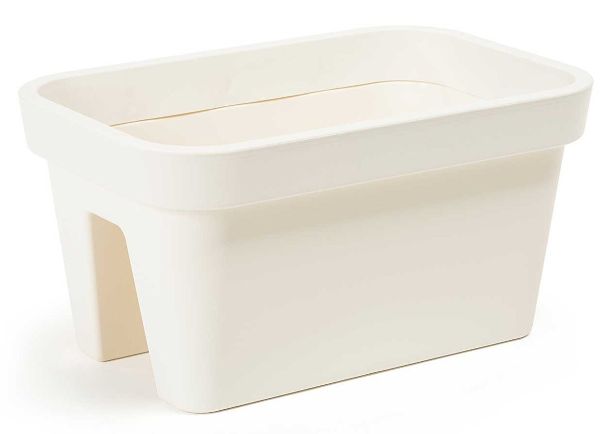 Balkónový truhlík LYS 45 cm krémový