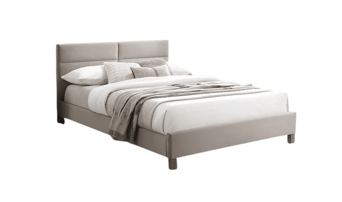 Dvoulůžková čalouněná postel Sierra 140x200 béžová