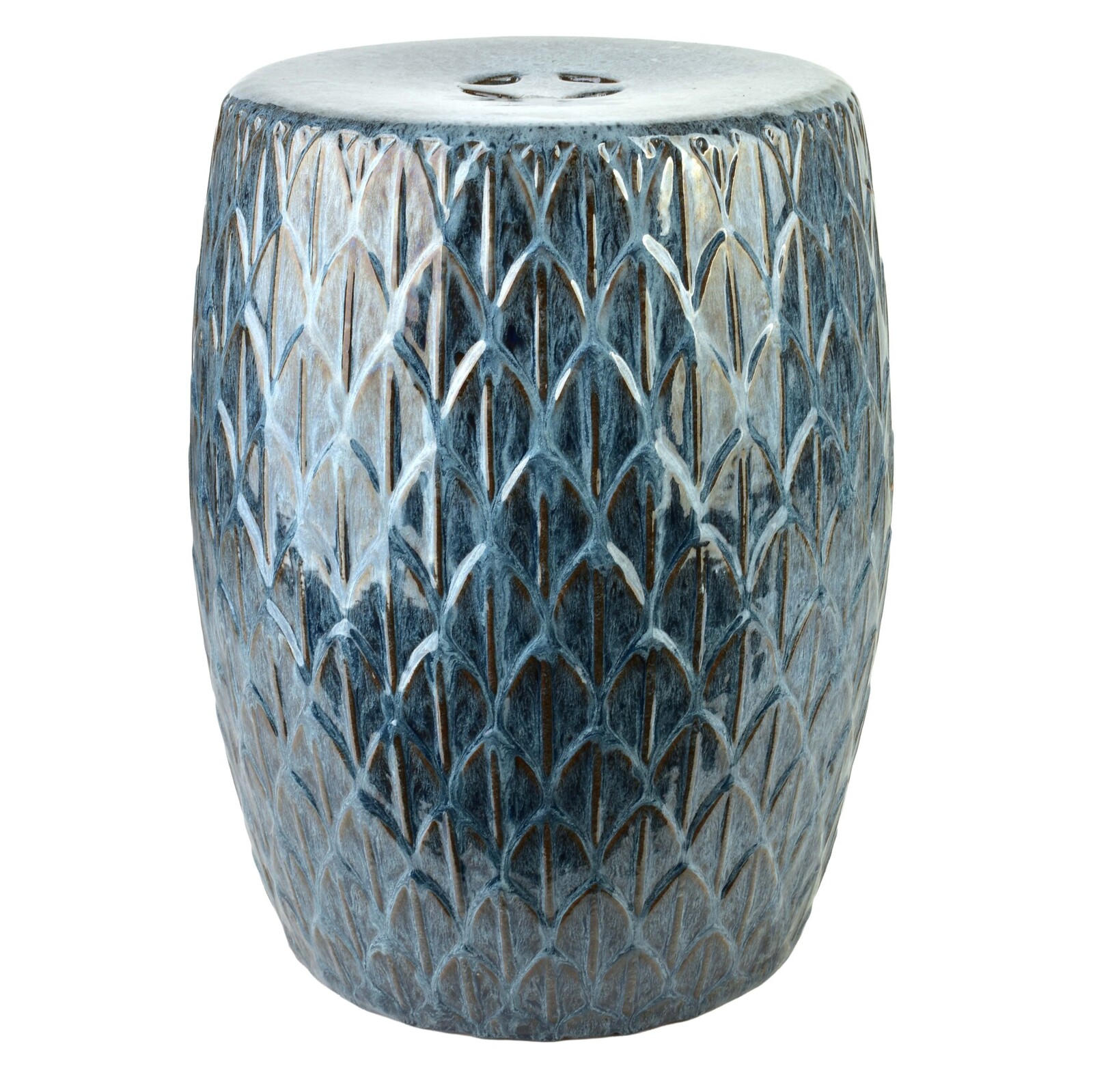 Keramický stojan MADIE 48 cm modrý