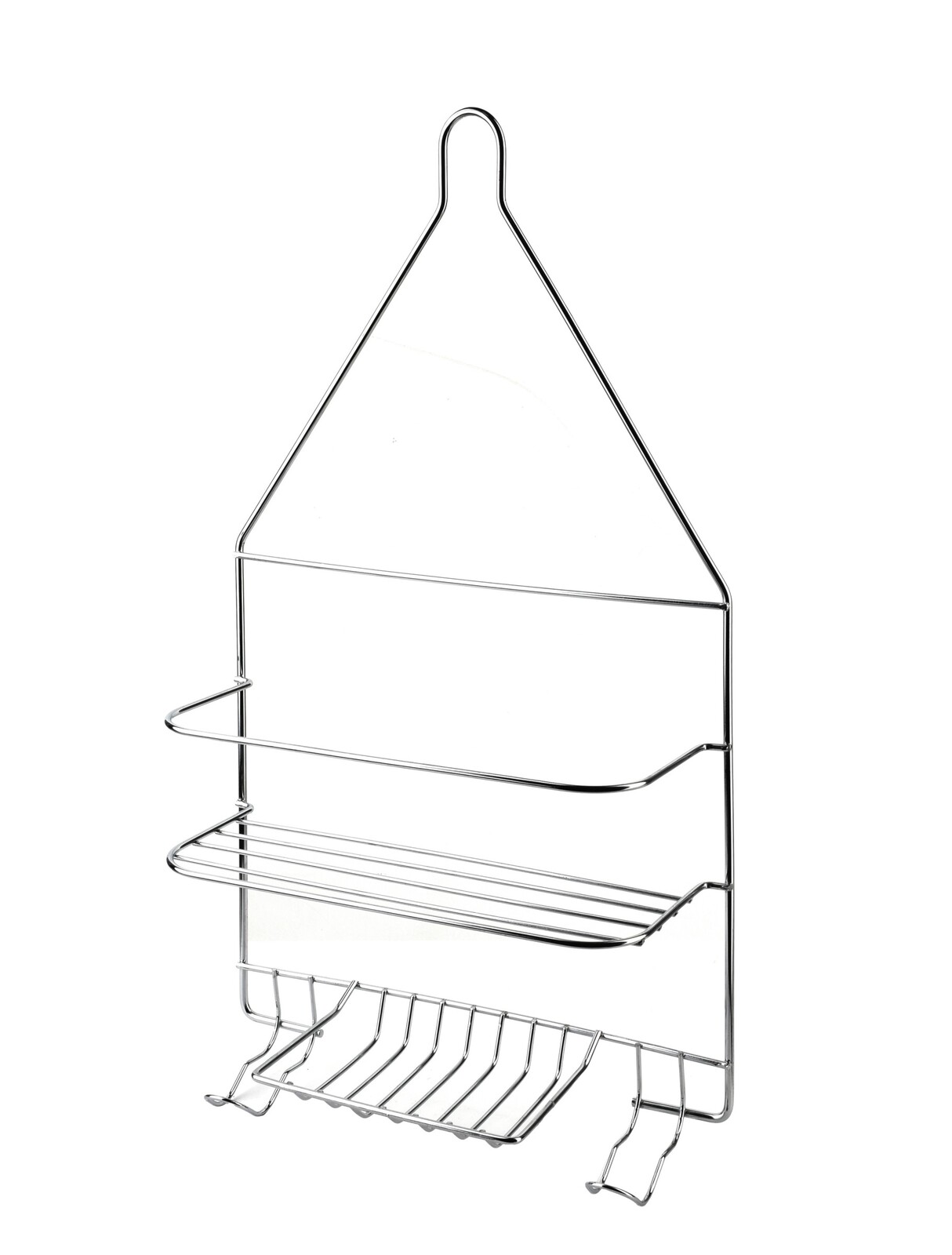 Koupelnová police CARL SILVER 25x45 cm stříbrná