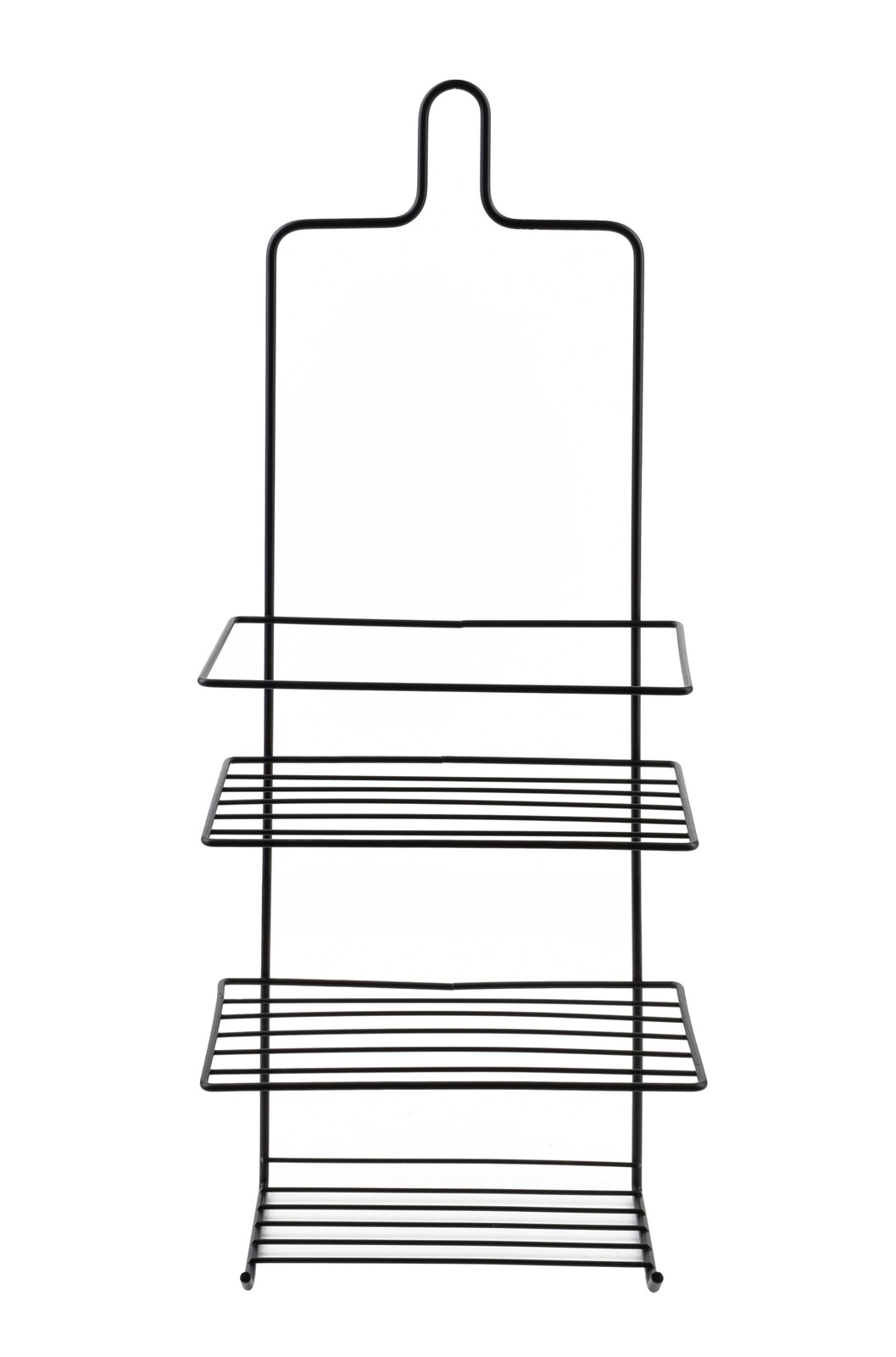 Koupelnová polička CARL BLACK 18,5x47,5 cm černá