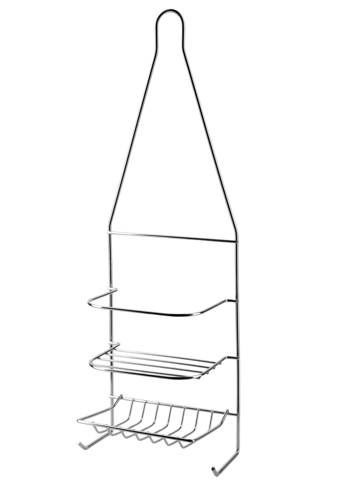Koupelnová polička CARL SILVER 15x46 cm stříbrná