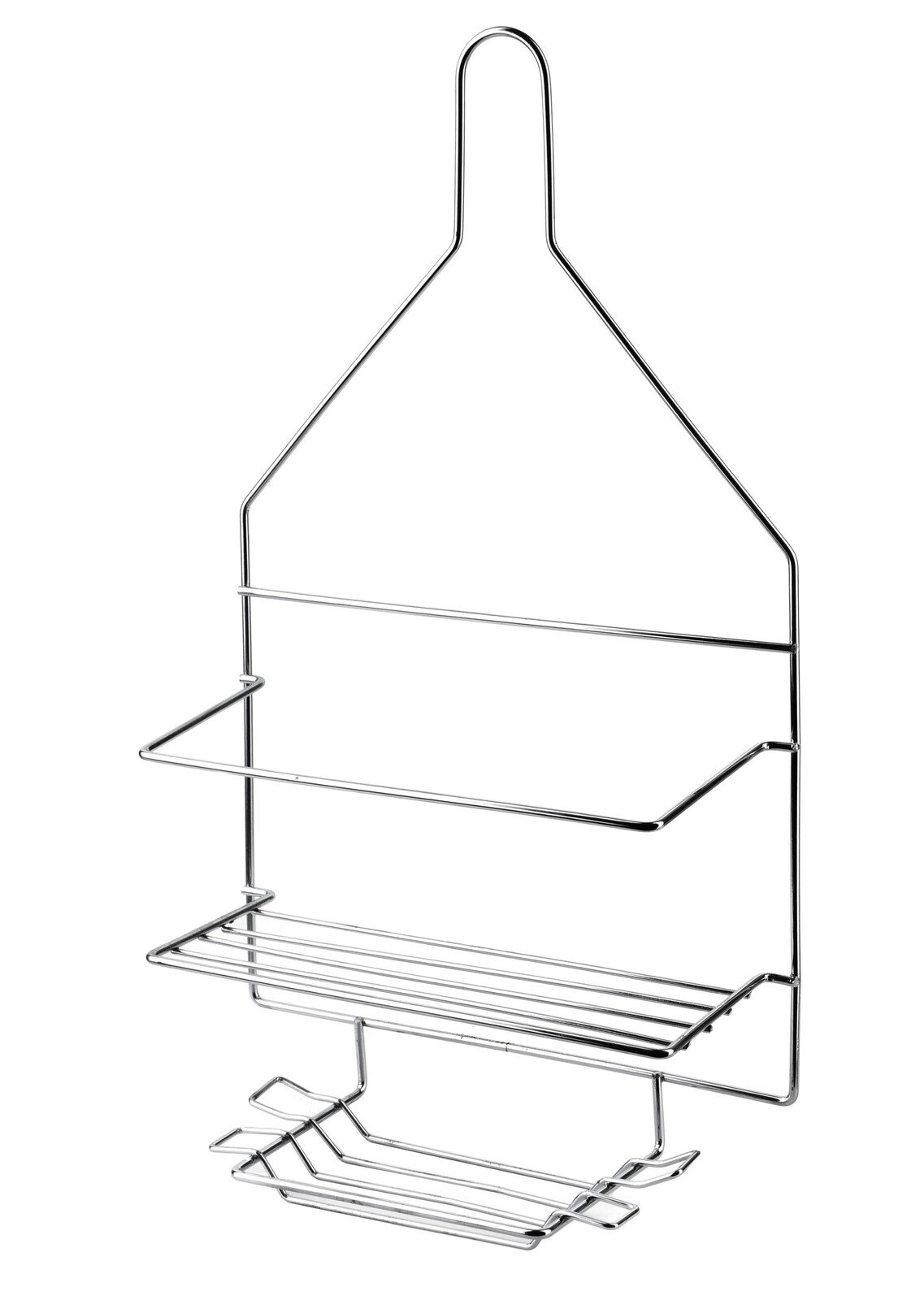 Koupelnová polička CARL SILVER 23x41,5 cm stříbrná