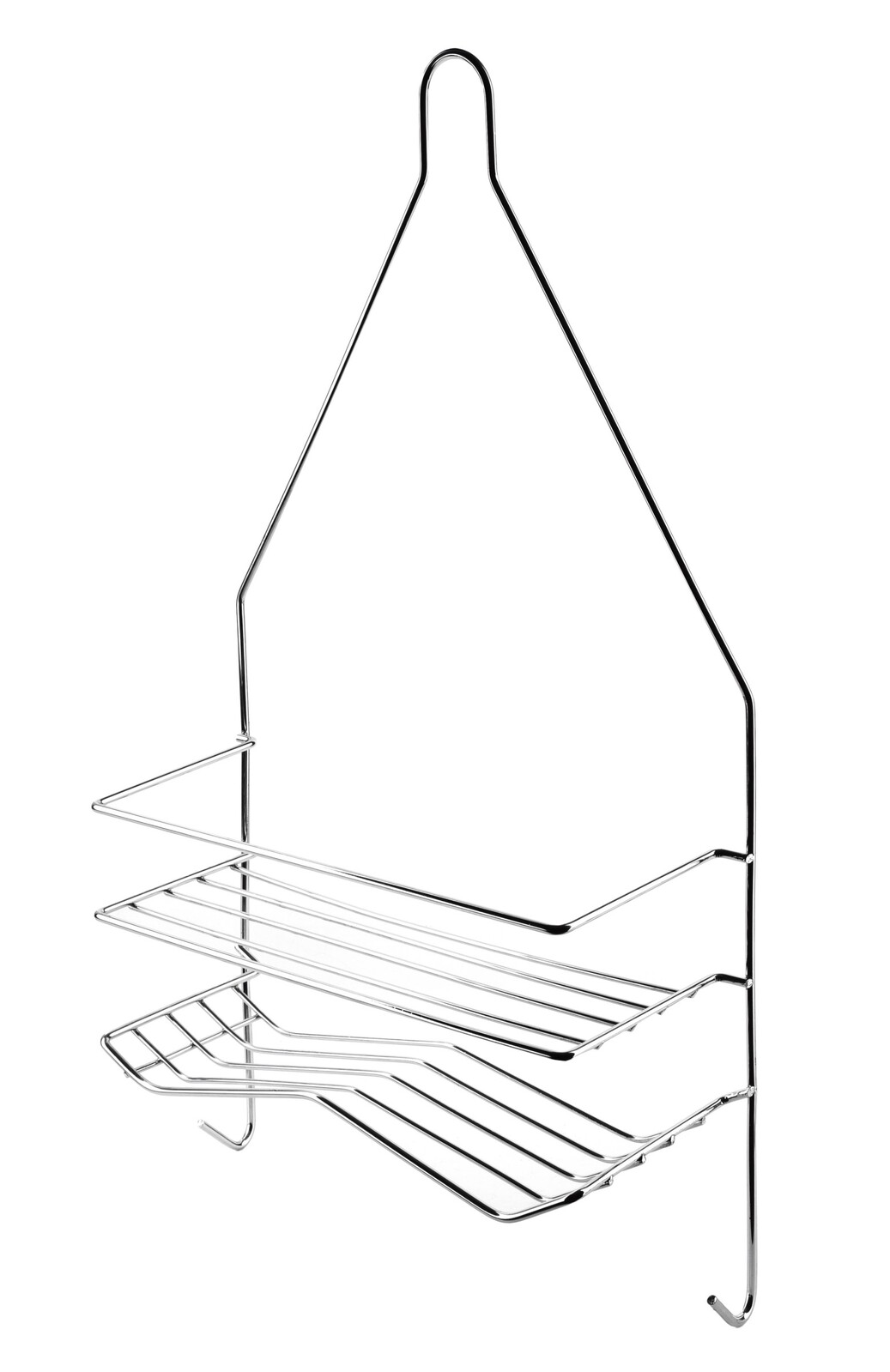 Koupelnová polička CARL SILVER 25x45,5 cm stříbrná