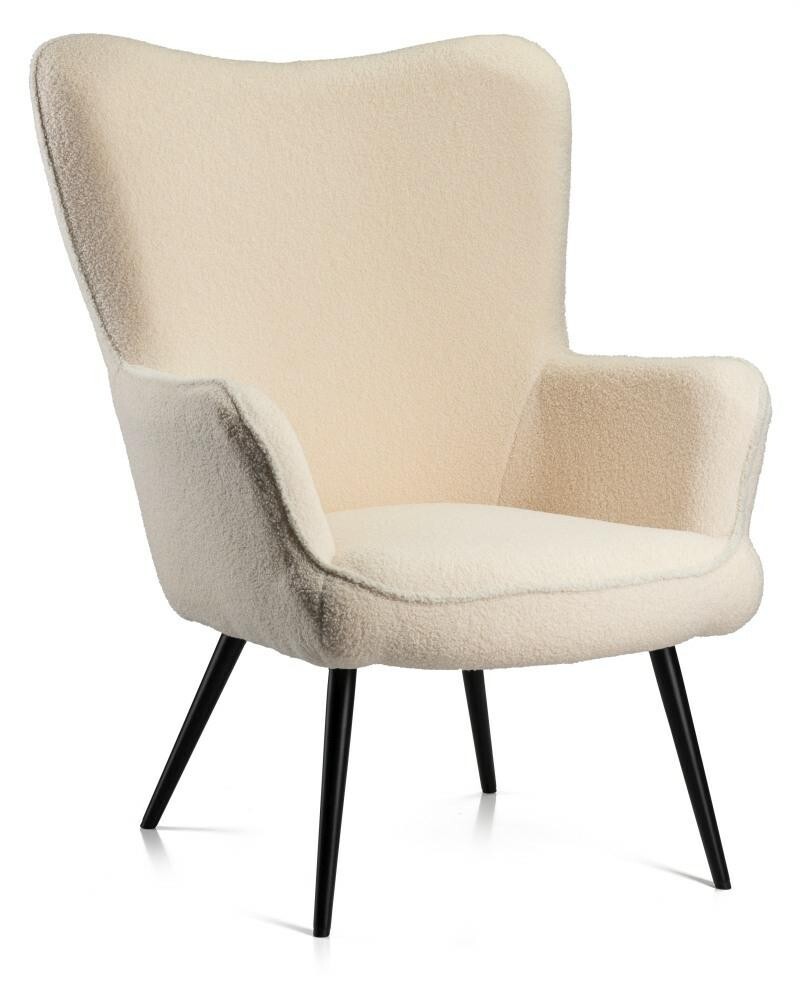 Křeslo ROKER Teddy krémové