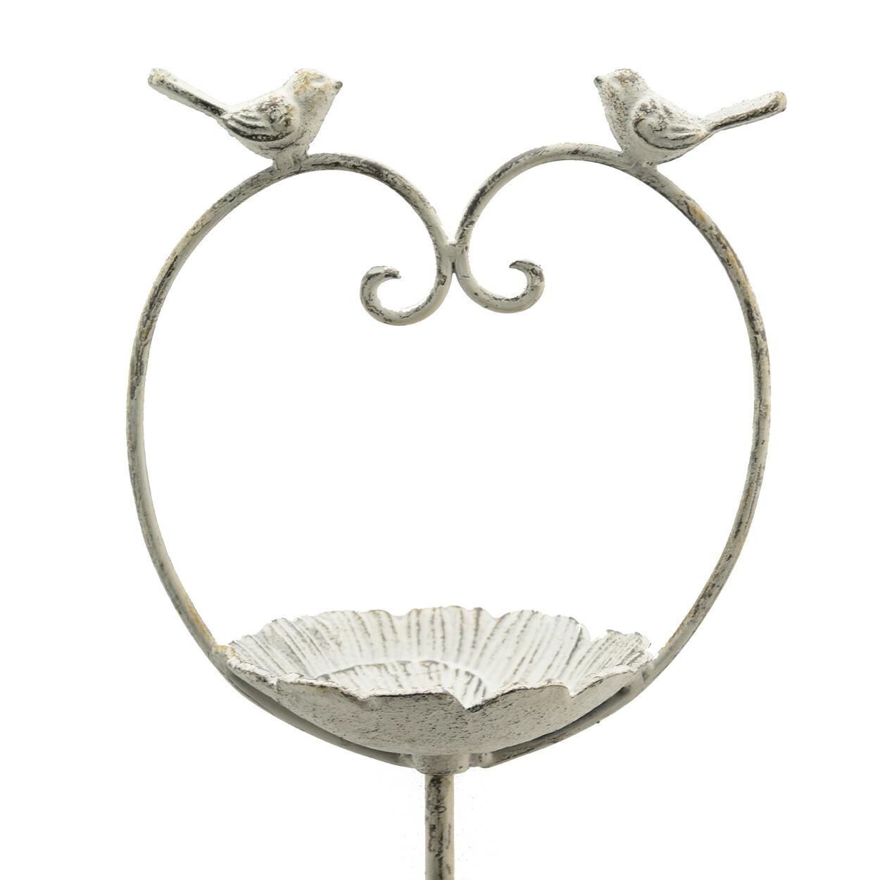 Krmítko pro ptáky HEART 104 cm bílé