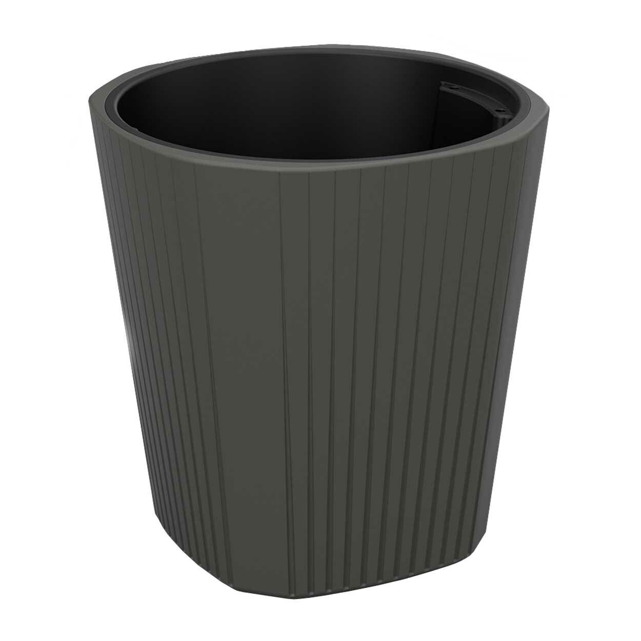 Květináč MORA 38,8x40,7 cm antracitový