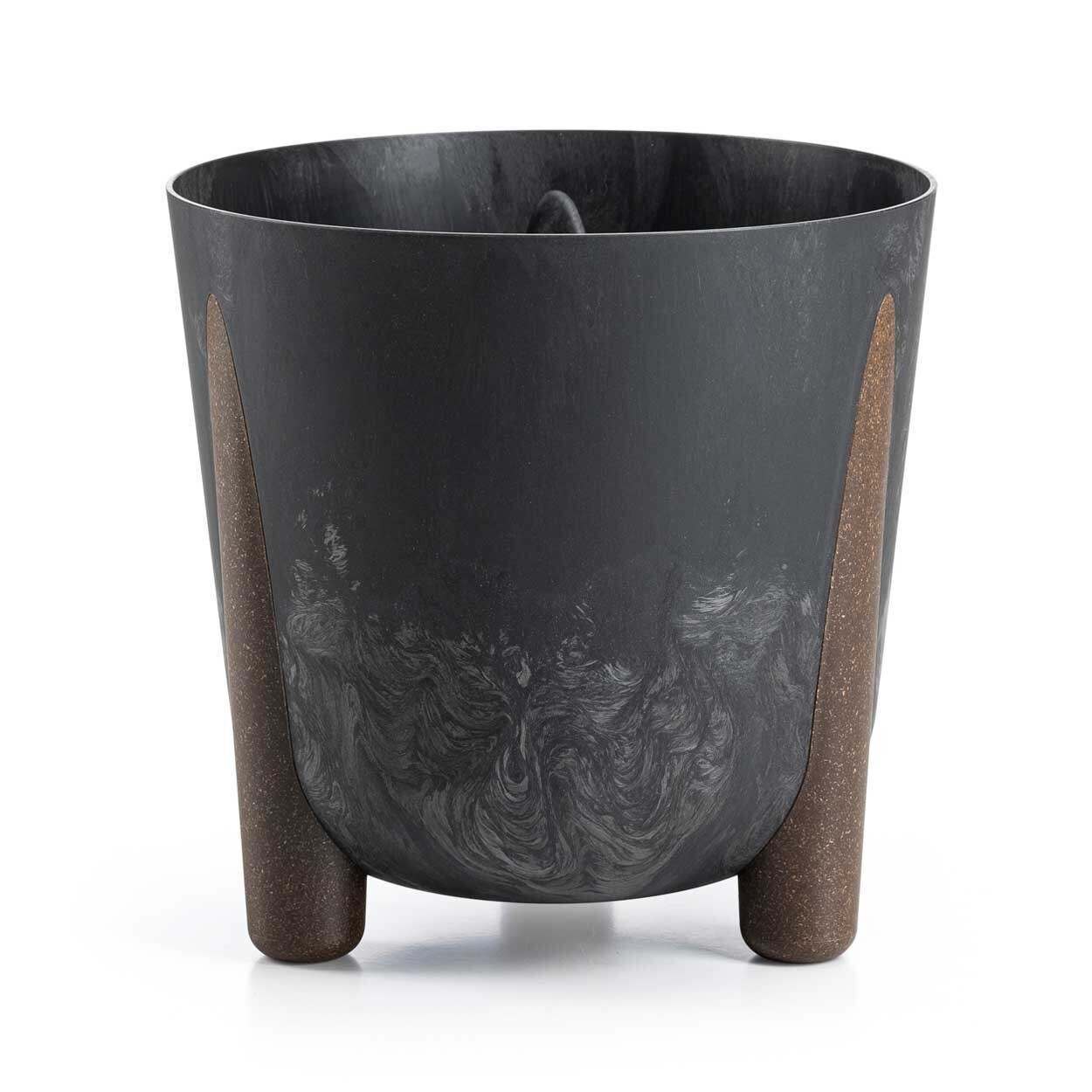 Květináč MOSS ECO 25,5x25,3 cm černý beton