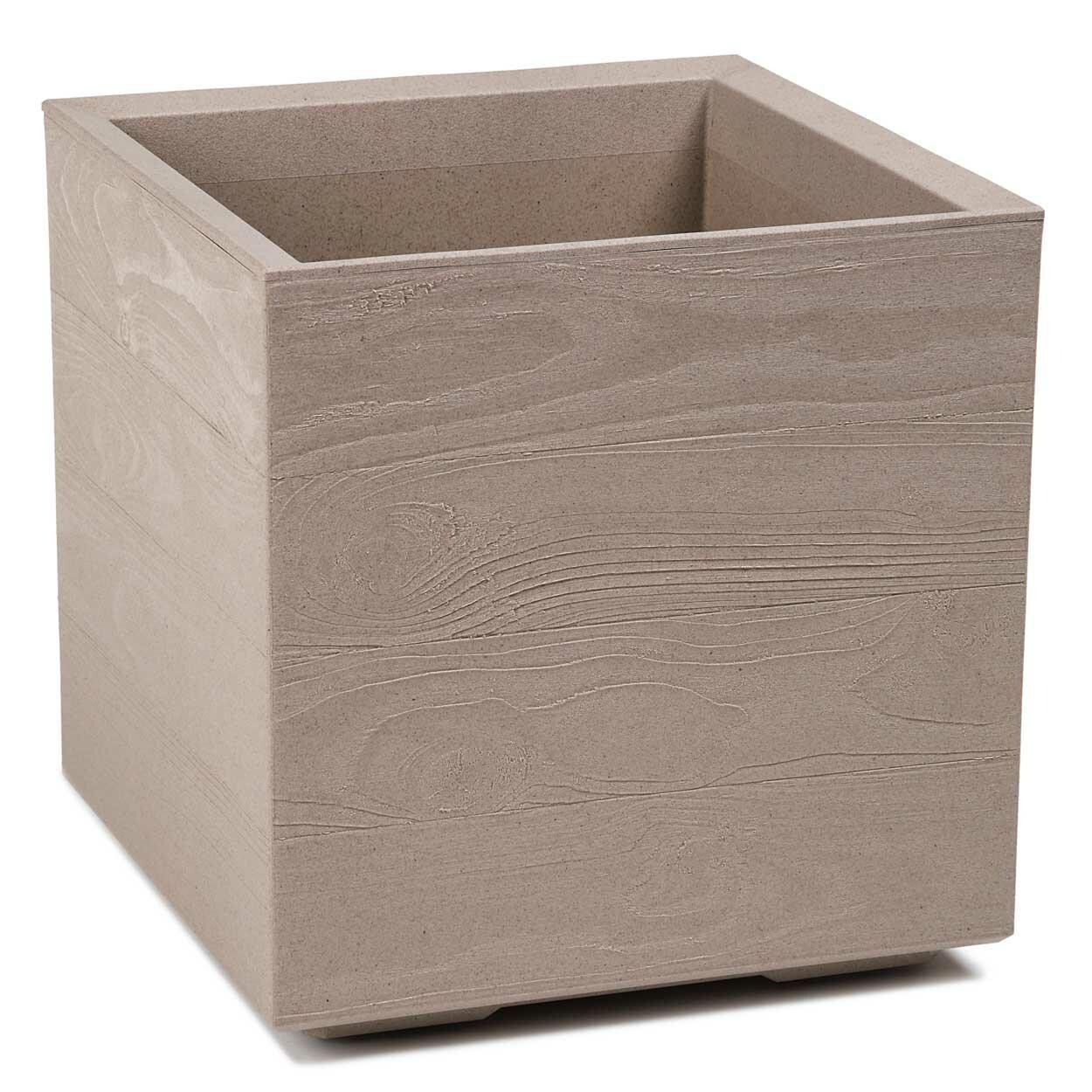 Květináč na kolečkách BETONIQUE 39x39,4 cm béžový