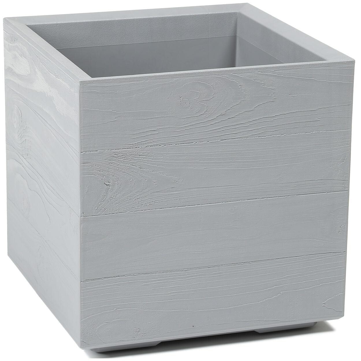 Květináč na kolečkách BETONIQUE 39x39,4 cm šedý