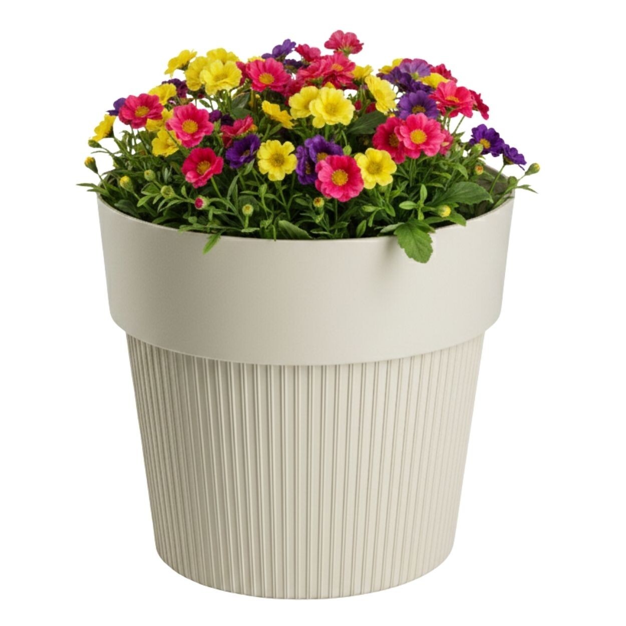 Květináč SILVA LINE 13,8x16 cm béžový