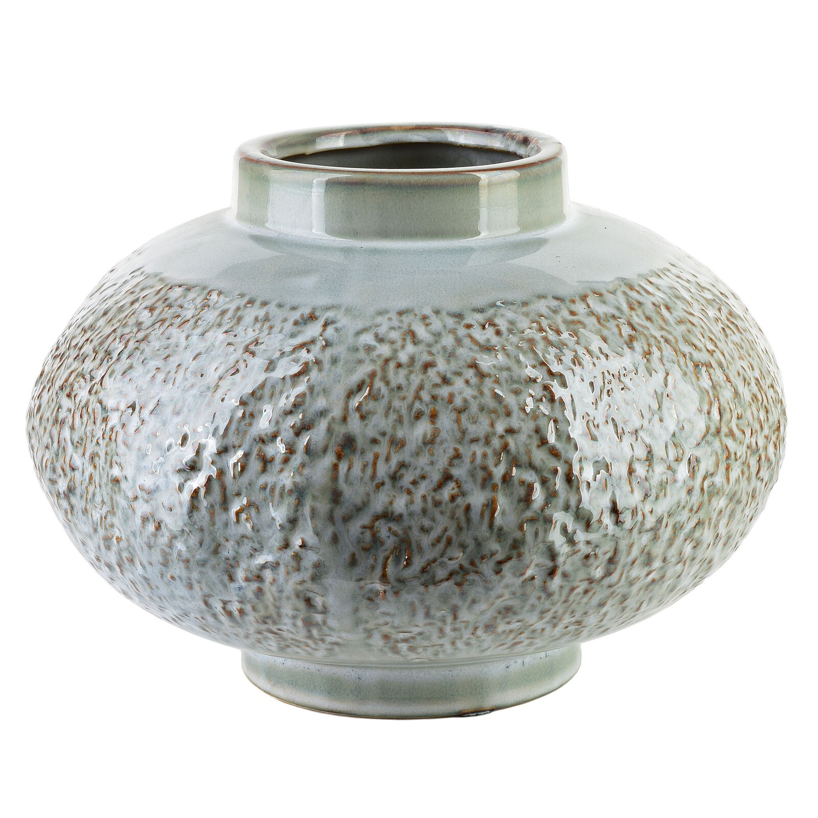 Nízká váza Arina 20 cm zelená