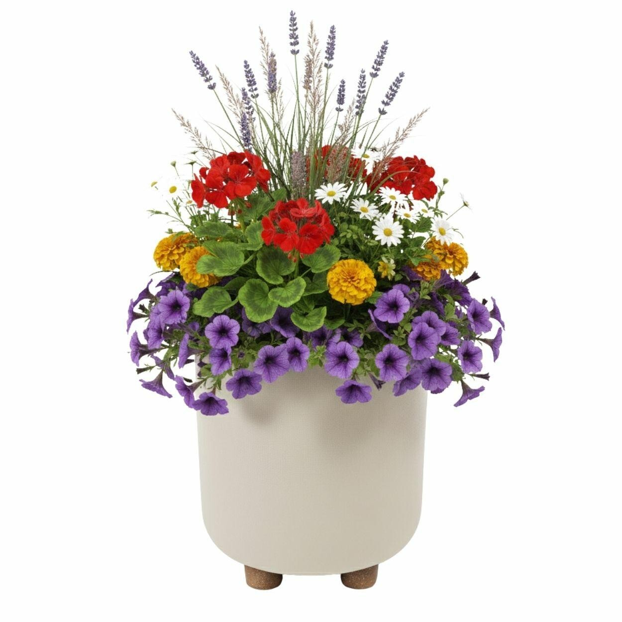 Plastový květináč na nožičkách Terra 21x19,3 cm - výber z 6 prevedení