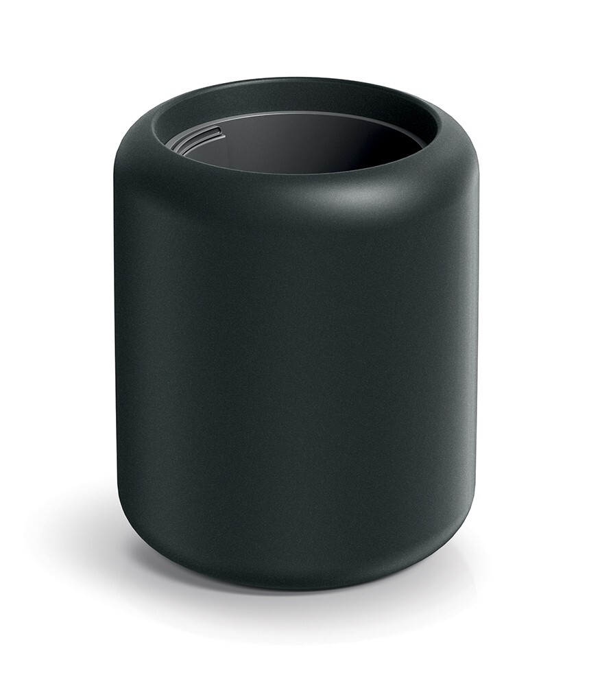 Plastový květináč Ulpo Midl tmavě šedý