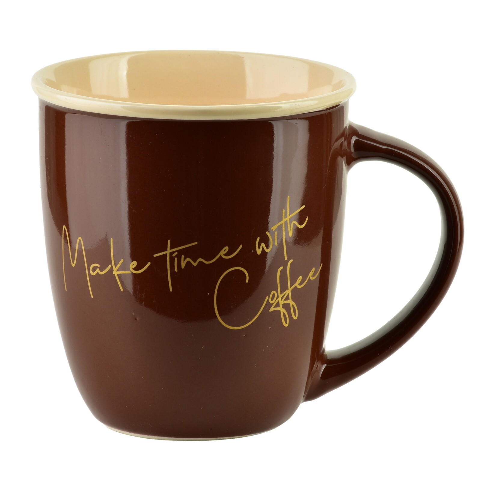 Porcelánový hrnek HENDIA 330 ml hnědý